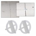 Micro Traders 200pcs 2mm Reusable Cross Tile Leveling System Spacer Plastic Clips Removable Tiling Tools For Spacing Of Floor