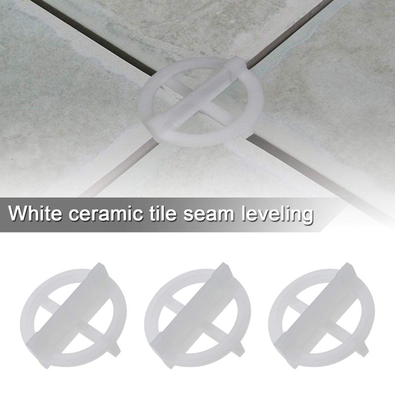 Micro Traders 200pcs 2mm Reusable Cross Tile Leveling System Spacer Plastic Clips Removable Tiling Tools For Spacing Of Floor