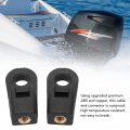 Outboard Control Box Cable End Connector Pack Of 2 Abs Copper Motor 67275-95600 Replacement Part Fit For Suzuki 3300c Black