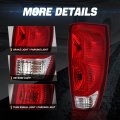 Auto Dynasty Rear Tail Lights Assembly For 2002-2006 Chevrolet Avalanche 1500 2500 Passenger Right Side With Reverse Brake Turn