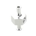 0 28 7mm Billet Fuel Pressure Gauge Inline Barb Adapter With 1 8 Port Silver