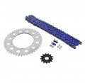 Kawasaki Klx300r 300 R Blue O Ring Chain And Sprocket Silver 13 47 110l