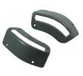 Blue Oval Industries 1985-1989 Mustang Convertible Front Seat Belt Bezels Smoke Grey Pair Lh Rh 
