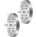 4x4 To 4x156 Wheel Adapters 1 Inch Thick Hub Bore 64mm With 10x1 25 Studs Spacers Fit For Scrambler 500 1997-2012 Silver 4 Lug 
