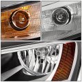 Auto Dynasty Chrome Housing Amber Corner Headlight Lamps Tool Kit Compatible With Vw Jetta Sedan Mk6 A6 11-17