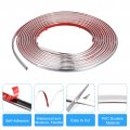 Uxcell Flexible Molding Trim Self Adhesive 16 4ft X 0 31inch Peel And Stick Metallic Mirror Frame Pvc Metal For Wall Car Door
