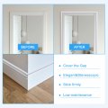 Uxcell Flexible Molding Trim Self Adhesive 16 4ft X 0 31inch Peel And Stick Metallic Mirror Frame Pvc Metal For Wall Car Door