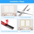 Uxcell Flexible Molding Trim Self Adhesive 16 4ft X 0 31inch Peel And Stick Metallic Mirror Frame Pvc Metal For Wall Car Door