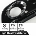G-plus Front Bumper Fog Light Covers Grille Bezel Pair Compatible With Audi Q5 8r Mk1 2013 2014 2015 2016 2017 Au1038123