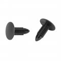 X Autohaux 40pcs 7mm Hole Dia Plastic Bolt Rivets Fasteners Bumper Retainer Clips Black For Toyota