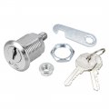 Uxcell Drawer Cabinet Cam Lock 13 16 Cylinder Length With No 0 Fits On 1 2 Max Panel Thickness Zinc Alloy Chrome Finish Keyed