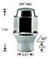White Knight 7802-4 Chrome 7 16 -20 Et Bulge Lug Nut 4 Pack