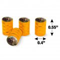 T-rex And Raptors Dinosaurs Valve Stem Caps For Tire Rim Wheel Aluminum Yellow