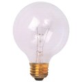 Satco Incandescent Globe Lamp G25 25 Watts 130 Volts Medium Base Clear 6 Per Box 
