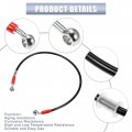 X Autohaux 65cm 25 59 Length 10mm Id Motorcycle Hydraulic Brake Line Oil Hose Pipe 28a 0a Stainless Steel Braided Cable For Atv