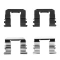 Disc Brake Hardware Set Front For Kia Optima 2001 2002 Standard Style Black Replacement Part Alx-pau-df-340-03002-cla4