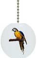 Macaw Parrot Ceramic Fan Pull 