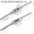 Uxcell Adjustable Tap Wrench Handle For Metric M4-m12 W5 32-1 2s Thread Tap Holder Reamer Hand Tapping Tool Machinist Repair