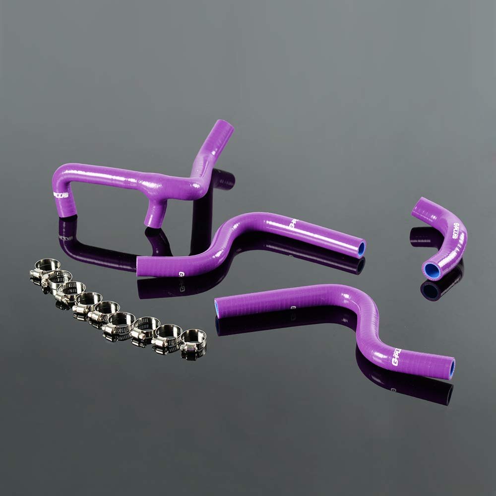 Silicone Radiator Hose Kit For Wr250 Wr300 2006 2010 Purple Pipe With Clamps High Temperature Resistant Nylon Tubing
