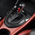 Juiveel Carbon Fiber Style Car Gear Shift Panel Cover Interior Trim Compatible With 2019-2022 Hyundai Veloster Js N Line