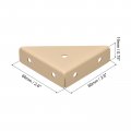 Uxcell 4pcs Angle Corner Brackets 66mm X Cold Rolled Steel Braces Joining Support With Screws For Desk Bed Edge Khaki