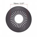 Uxcell Pipe Cover Decoration 60mm-74mm Pp Plastic Escutcheon Water Drain Line Black 8pcs