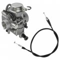 Caltric Carburator And Throttle Cable Compatible With Honda Trx350fe Fourtrax Rancher 4x4 Es 2000 2001 2002 2003