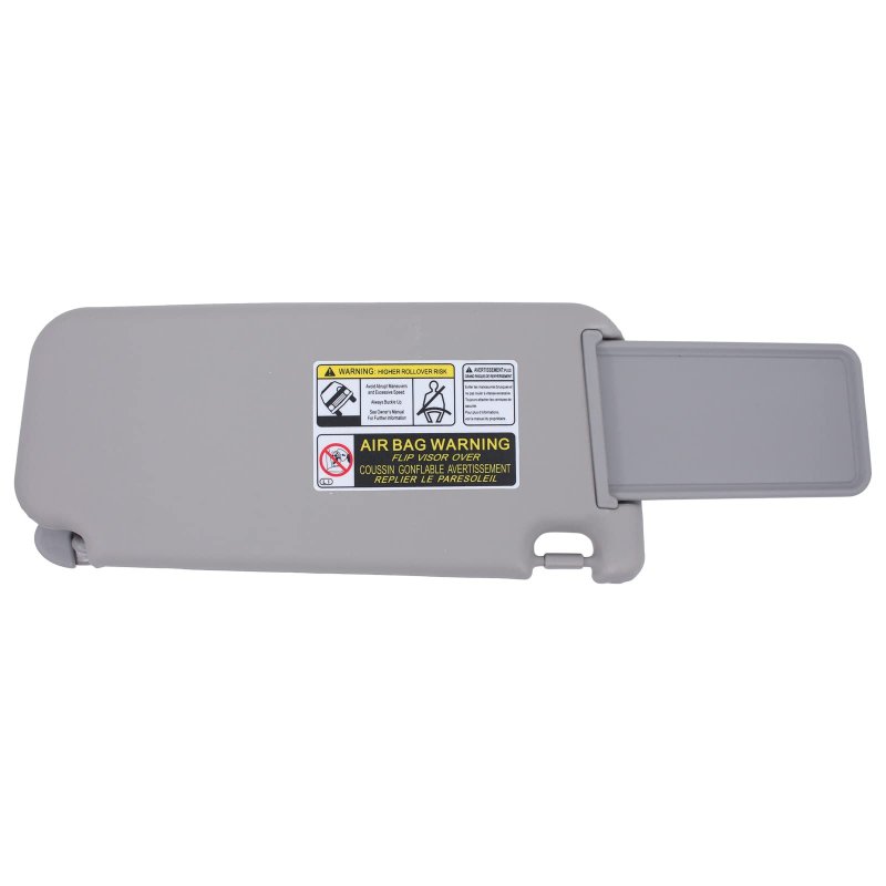 Gray Left And Right Sun Visor With Vanity Light