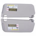 Gray Left And Right Sun Visor With Vanity Light
