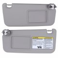 Gray Left And Right Sun Visor With Vanity Light