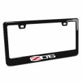 Ipick Image For Corvette C6 Z06 In 3d On Real Carbon Fiber Finish Abs Plastic License Plate Frame Is Official Licensed