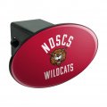 North Dakota State College Of Science Wildcats Logo Oval Tow Hitch Cover Trailer Plug Insert 2