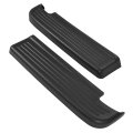Hecasa Rear Bumper Step Pads For 1994-2002 Dodge Ram 1500 2500 3500 Fleetside Styleside Pp Plastic Heavy Duty Black
