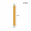 Uxcell 5 Pcs M3x55mm Round Aluminum Standoff Column Spacer Female Golden Tone For Drone Fpv Quadcopter Racing Rc Multirotors