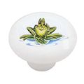 Cartoon Frog Decorative High Gloss Ceramic Drawer Knob 