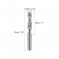 Uxcell 4 55mm Solid Carbide Drill Bits Straight Shank For Stainless Steel Alloy Hard Hardened To 50 Hrc 2 Pcs