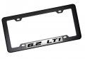 Erpart Black Carbon Fiber Look License Plate Frame With 6 2 Lt1 On Silver Highly Polished Real Aluminum Emblem