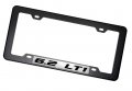 Erpart Black Carbon Fiber Look License Plate Frame With 6 2 Lt1 On Silver Highly Polished Real Aluminum Emblem