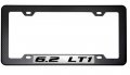 Erpart Black Carbon Fiber Look License Plate Frame With 6 2 Lt1 On Silver Highly Polished Real Aluminum Emblem