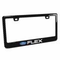 Ipick Image For Ford Flex Black Real 3k Carbon Fiber Finish Abs Plastic License Plate Frame