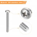 Uxcell 10-24x1-3 4 Pan Head Machine Screws 304 Stainless Steel 18-8 Screw Phillips Drive Fully Threaded Bright Finish Pack Of