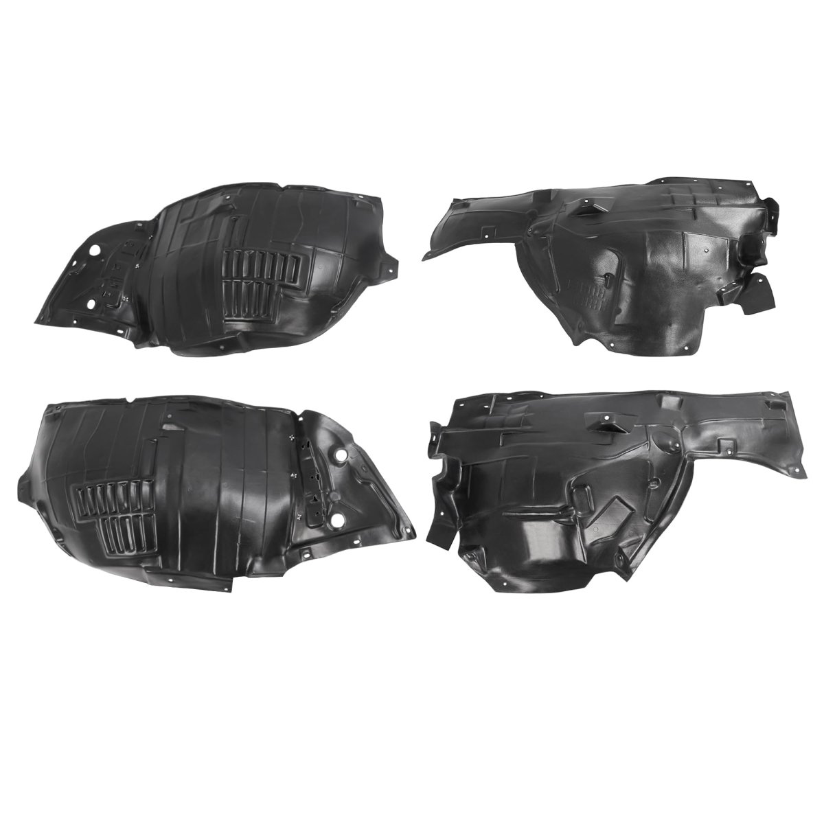 Front Fender Liner Inner Panel For 2014 To 2023 Infiniti Q50 And Rear Section Splash Shield Guard Pair Replaces 638404ga0b