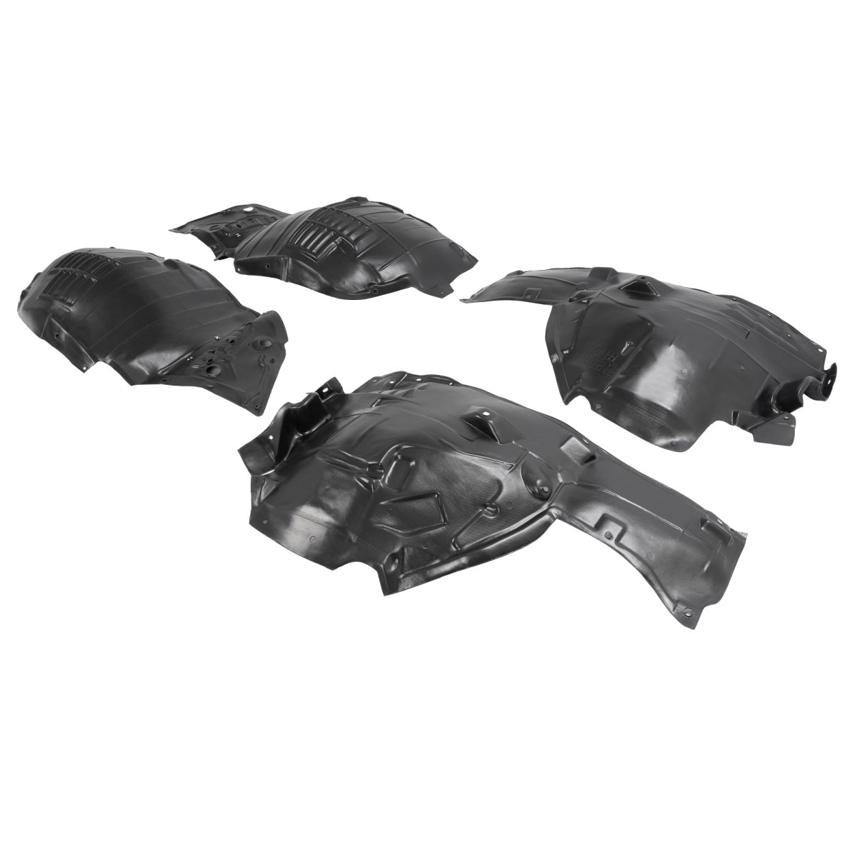 Front Fender Liner Inner Panel For 2014 To 2023 Infiniti Q50 And Rear Section Splash Shield Guard Pair Replaces 638404ga0b