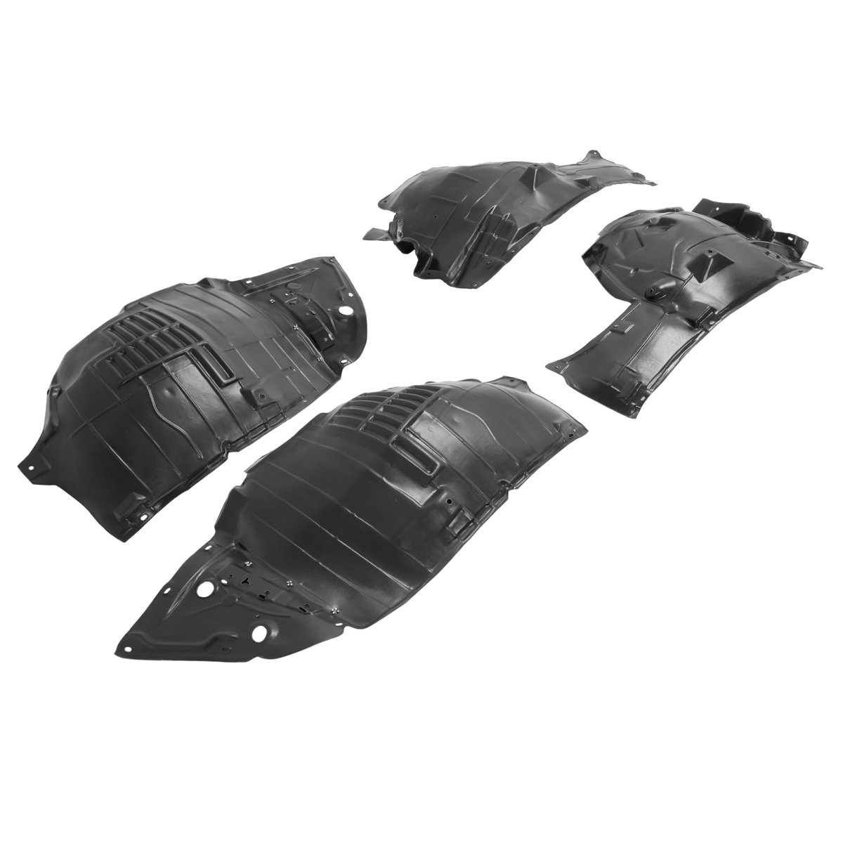 Front Fender Liner Inner Panel For 2014 To 2023 Infiniti Q50 And Rear Section Splash Shield Guard Pair Replaces 638404ga0b