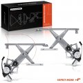 A-premium Power Electric Window Regulator With Motor Compatible Subaru Legacy Outback 2005-2009 Front Side 2-pc Set