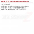 Vipmotoz Rear License Plate Full Led Tag Lights Lamps Compatible With Honda Civic 1996-2000 Coupe 1996-1998 Sedan 1992-1995