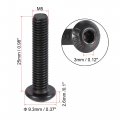 Uxcell M5x25mm Hex Socket Button Head Cap Bolts Screws Carbon Steel 50pcs
