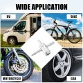 X Autohaux 4pcs 4 In 1 Valve Core Tire Tools Multifunctional Wrench For Automobile Tyre Stem Remover Installer Repair