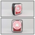Acanii For Halogen Type 2018-2022 Jeep Wrangler Jl Chrome Housing Led Round Sequential Tail Lights Lamps Assembly