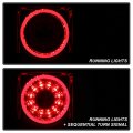 Acanii For Halogen Type 2018-2022 Jeep Wrangler Jl Chrome Housing Led Round Sequential Tail Lights Lamps Assembly